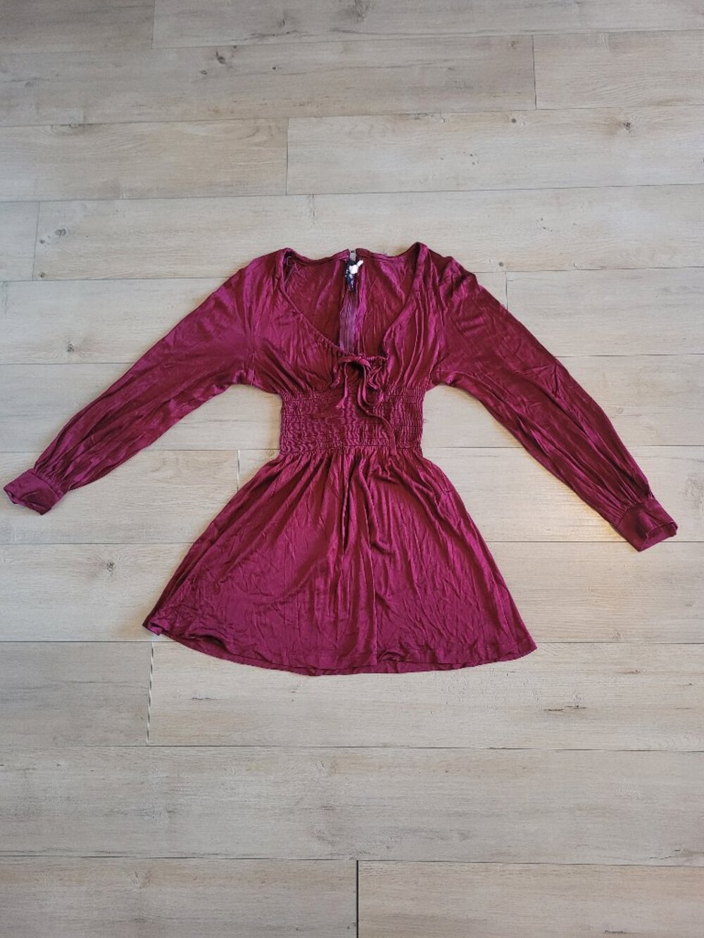 Jetsetters by Lee Cecil Burgundy Mini Dress Size S